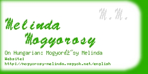 melinda mogyorosy business card